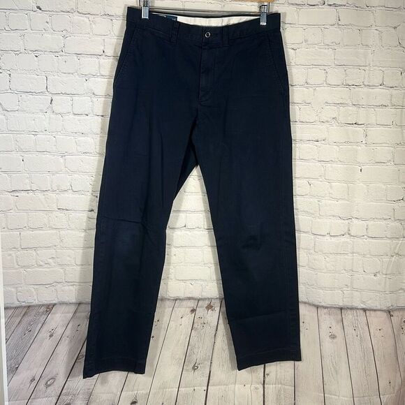 Vintage Polo by Ralph Lauren Preston Pant size 31/30 100% Cotton Navy Blue - Picture 1 of 10